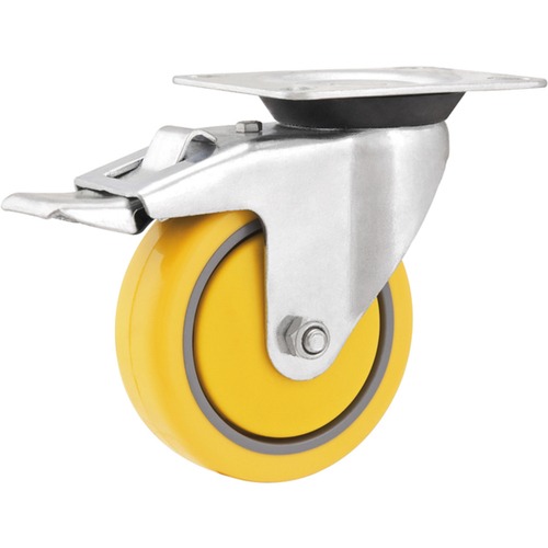 Rodízio giratório de poliuretano e PVC 4 Rodízio giratório de poliuretano e PVC 4