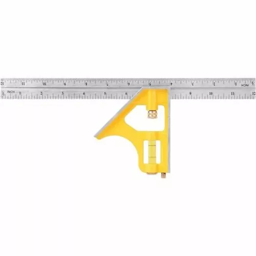 Esquadro de aço combinado 12