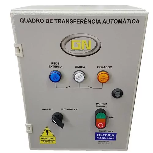 Painel ATS para gerador de energia monofásico e trifásico 70A