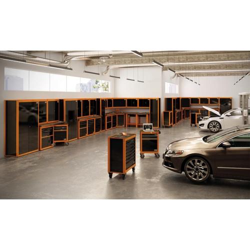 Armário para ferramentas 1 porta e gavetas plásticas laranja Armário para ferramentas 1 porta e gavetas plásticas laranja