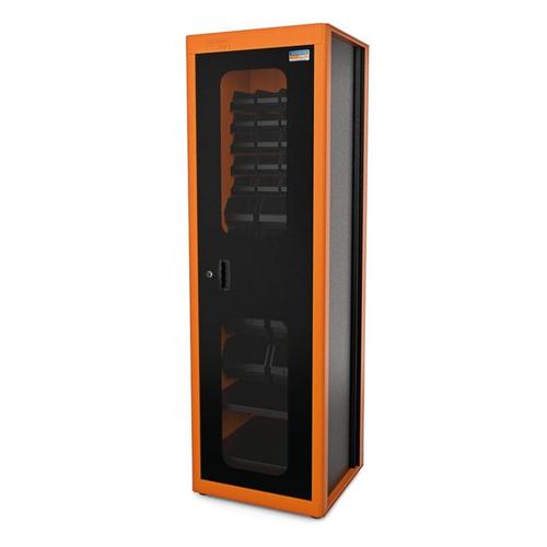 Armário para ferramentas 1 porta com visor + 29 gavetas plásticas laranja Armário para ferramentas 1 porta com visor + 29 gavetas plásticas laranja