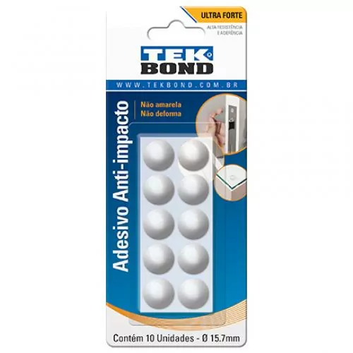 Protetor adesivo anti-impacto gota 15,7 mm com 10 unidades