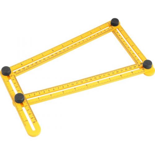 Esquadro pl�stico ajust�vel com 4 r�guas