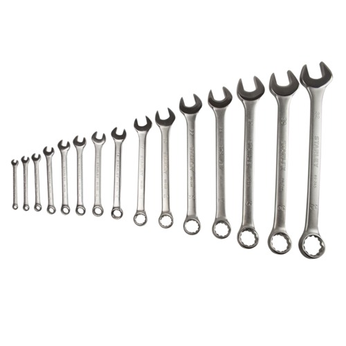 Jogo de chave combinada de 6 a 32 ao cromo vandio com 15 peas