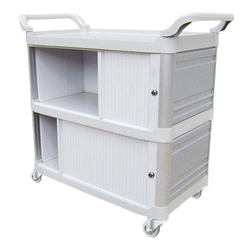 Carro bandeja extra triplex fechamento com porta