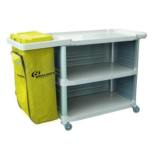 Carro funcional extra com 1 bolsa com fechamento Carro funcional extra com 1 bolsa com fechamento