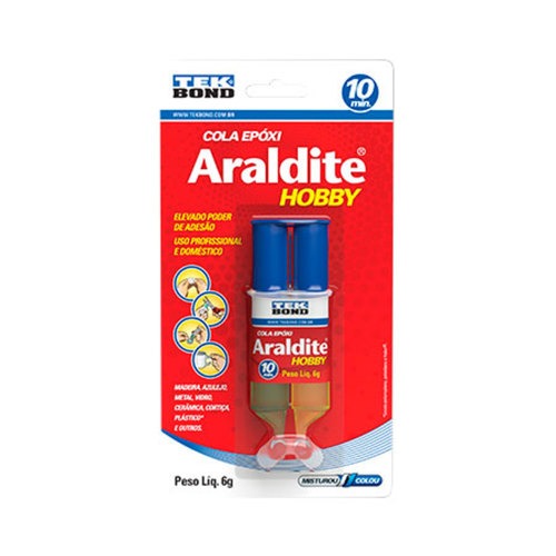 Cola epóxi Araldite hobby seringa 6 g - 7898472261882 - TekBond Cola epóxi Araldite hobby seringa 6 g - 7898472261882 - TekBond