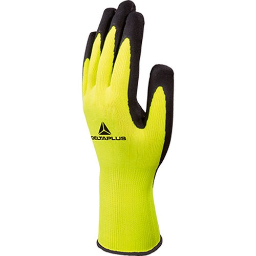 Luva em malha polister amarela G - Apollon
