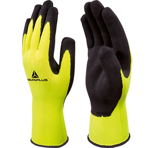 Luva em malha polister amarela G - Apollon