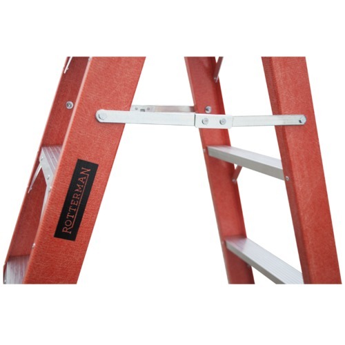 Escada tesoura dupla em fibra de vidro 12 degraus 3,60 m - ESC12360 Escada tesoura dupla em fibra de vidro 12 degraus 3,60 m - ESC12360