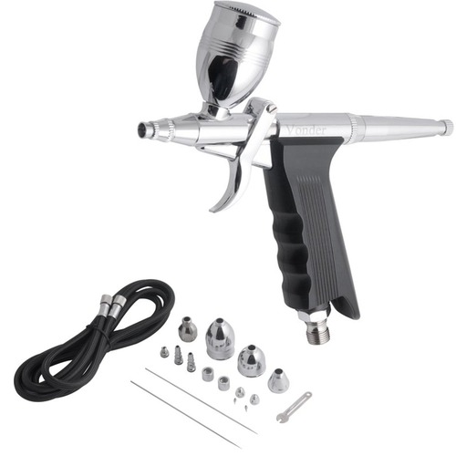 Kit de aer�grafo com 16 pe�as