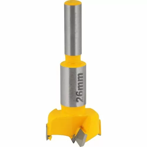 Fresa para dobradiça tipo caneco com dentes de vídea 26 mm