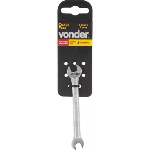 Chave fixa 6 x 7 mm aço cromo vanádio