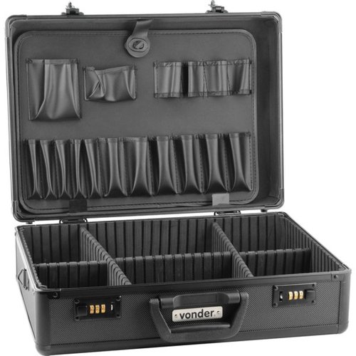 Maleta para ferramentas profissional preta 455 x 330 x 152 mm - MFV315 Maleta para ferramentas profissional preta 455 x 330 x 152 mm - MFV315