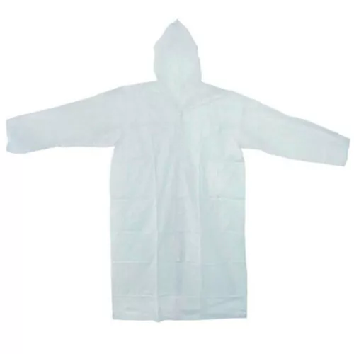Kit 10 Capas de chuva descartáveis transparentes 