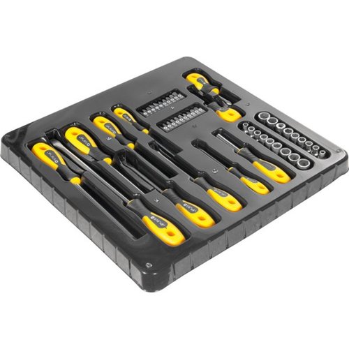 Jogo de ferramentas manuais com 49 peas