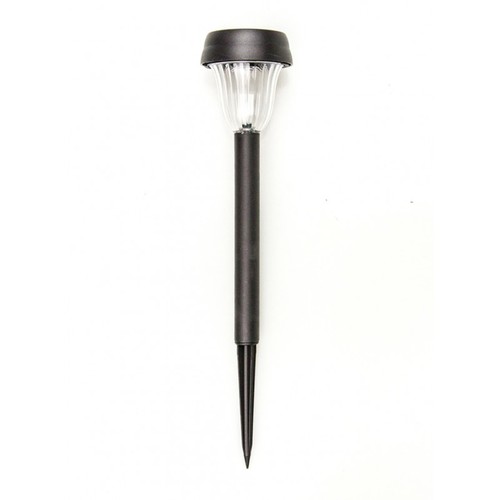 Lumin�ria solar em abs para jardim led branco 6000k