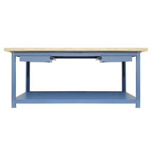 Bancada desmontvel tampo compensado pinus 2000 x 800 x 40 mm c/ 2gavetas - NB-12