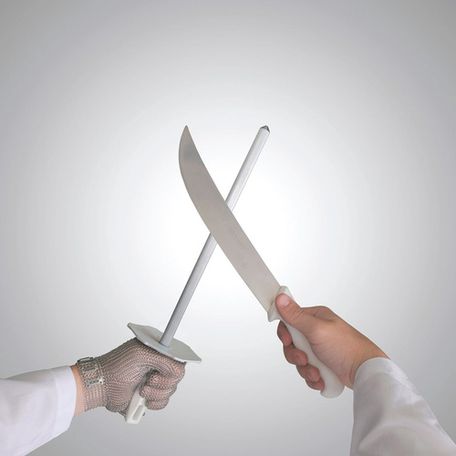 Chaira em a�o haste estriada 12