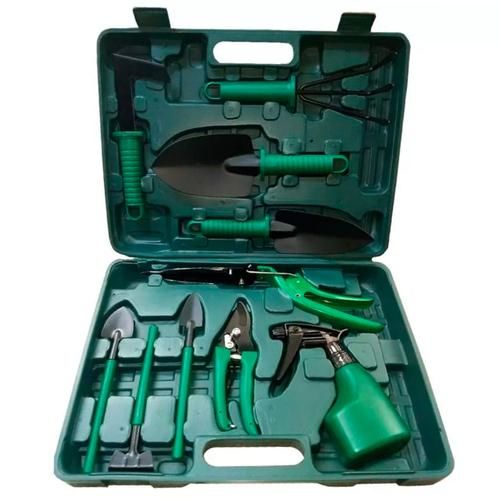 Jogo de ferramentas para jardinagem com 10 peças Jogo de ferramentas para jardinagem com 10 peças