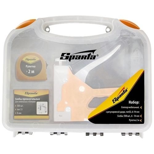Grampeador manual com trena 2 m + 500 grampos e maleta - 4200355 Grampeador manual com trena 2 m + 500 grampos e maleta - 4200355
