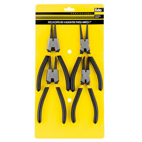 Jogo de alicates para an�is internos e externos 7