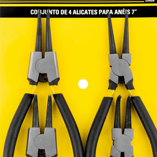 Jogo de alicates para an�is internos e externos 7
