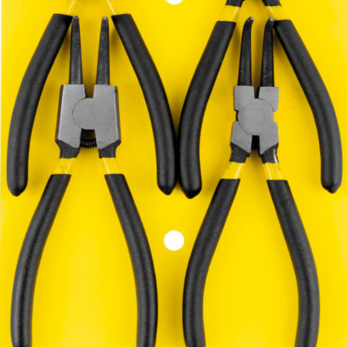 Jogo de alicates para an�is internos e externos 7