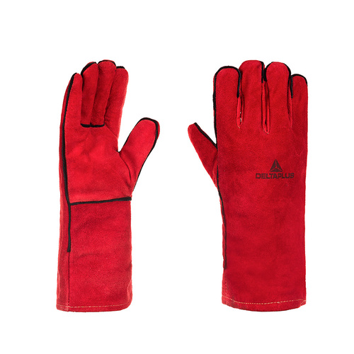 Luva soldador raspa / couro com duplo revestimento 35 cm Luva soldador raspa / couro com duplo revestimento 35 cm