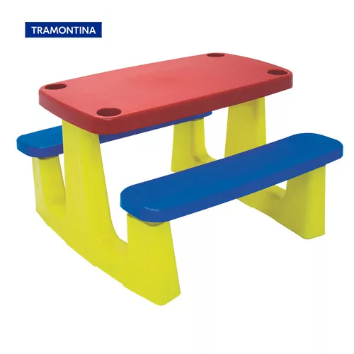 Mesa Infantil para Pic-nic e escolar colorida - 92360000