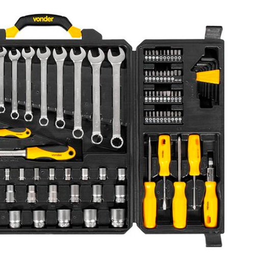 Jogo de ferramentas manuais com 110 peças Jogo de ferramentas manuais com 110 peças