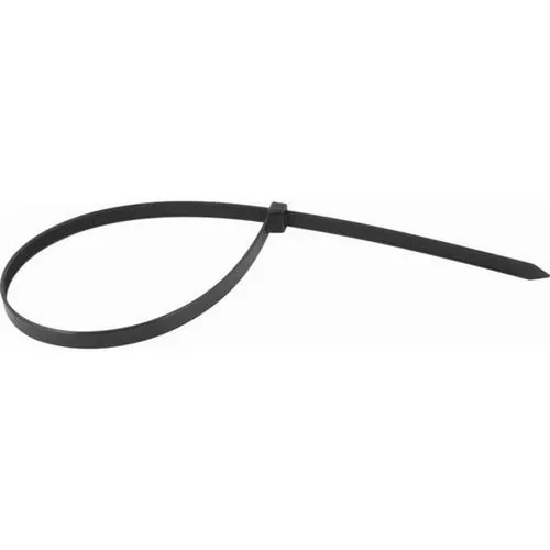 Abraçadeira de nylon preta 12 mm x 64 cm com 100 peças