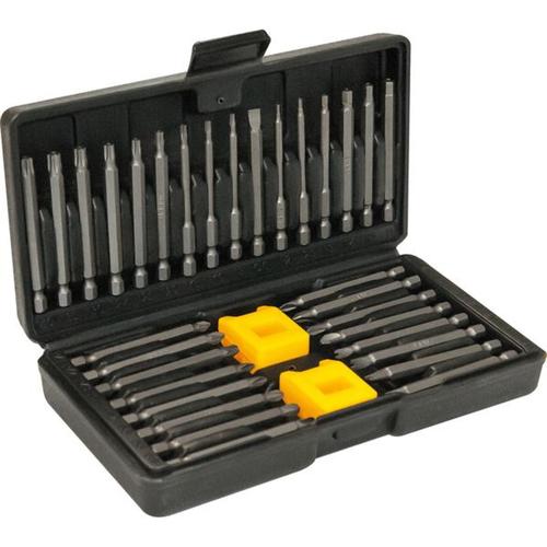 Jogo de ponteiras com 35 peças corpo fino encaixe sextavado 1/4 Jogo de ponteiras com 35 peças corpo fino encaixe sextavado 1/4