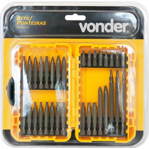 Jogo de bits e ponteiras com 32 peças encaixe sextavado 1/4 Jogo de bits e ponteiras com 32 peças encaixe sextavado 1/4