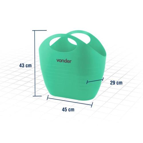 Bolsa plástica multiuso 20 litros verde Bolsa plástica multiuso 20 litros verde