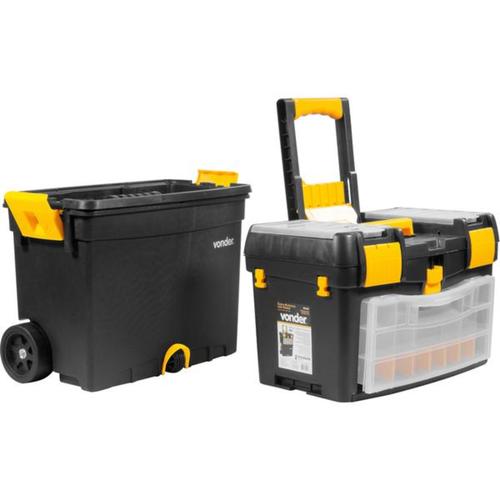 Caixa plstica para ferramentas com rodas 46,0 x 26,0 x 62,0 cm - CRV0400