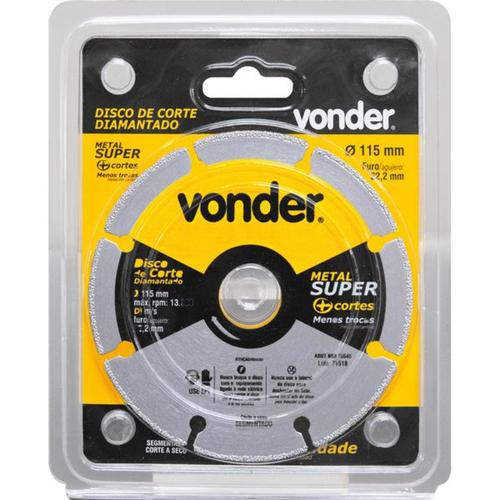 Disco diamantado segmentado 115 mm para metais - Metal Super Disco diamantado segmentado 115 mm para metais - Metal Super