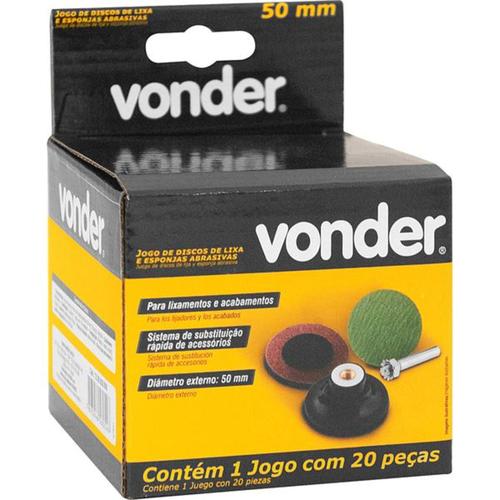 Jogo de discos de lixa com esponja abrasiva 50 mm 20 peças Jogo de discos de lixa com esponja abrasiva 50 mm 20 peças