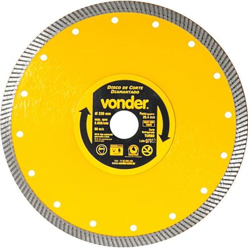 Disco diamantado turbo 230 mm para porcelanato e cermica