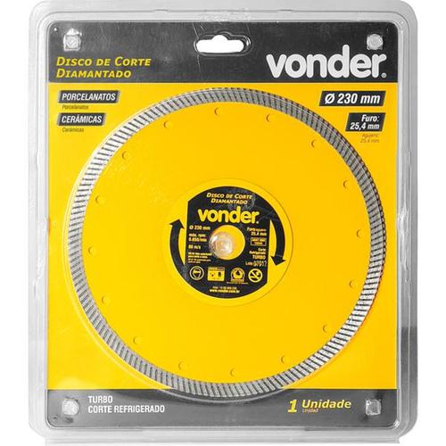 Disco diamantado turbo 230 mm para porcelanato e cermica