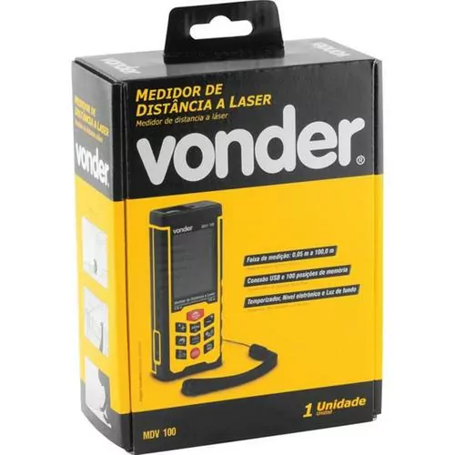 Trena a laser com leitura até 100 metros - MDV100