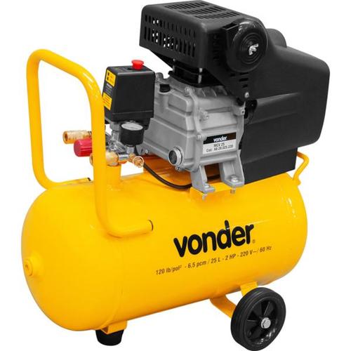 Compressor de ar 6,5 pés 25 litros 2 hp - MCV25  220V Compressor de ar 6,5 pés 25 litros 2 hp - MCV25  220V