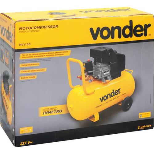 Compressor de ar 7,3 ps 50 litros 2 hp - MCV50  110V