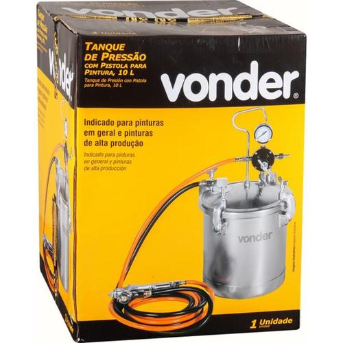 Tanque de presso com pistola de pintura 10 litros