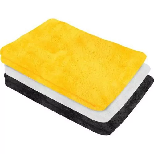 Toalha de microfibra para secagem automotiva 60 x 40 cm 3 peças