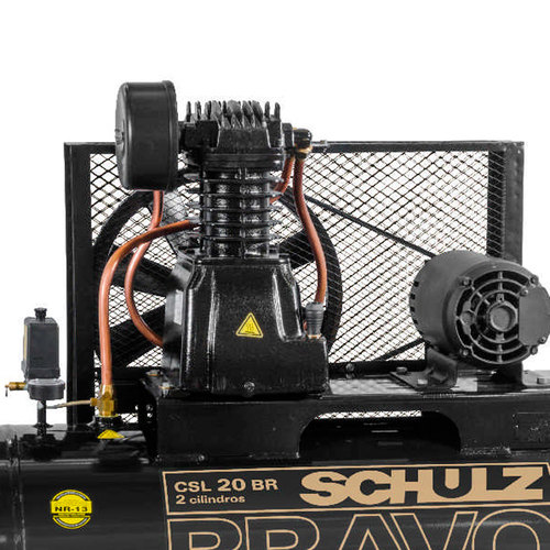 Compressor de ar 20 pés 200L 5 hp 175 lbs trifásico CSL20BR/200 - Bravo Compressor de ar 20 pés 200L 5 hp 175 lbs trifásico CSL20BR/200 - Bravo