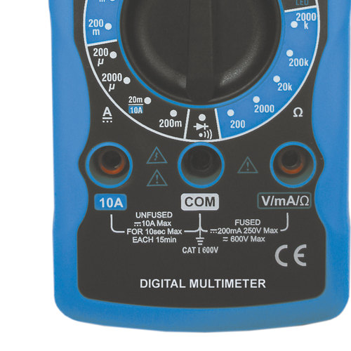 Multímetro digital portátil CAT I 600V - ET-1002 Multímetro digital portátil CAT I 600V - ET-1002