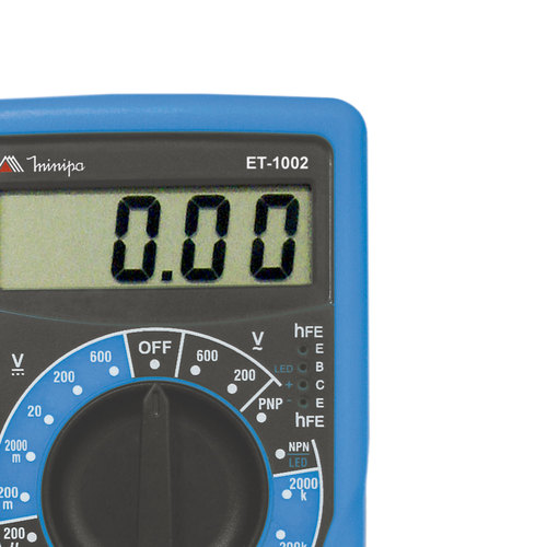 Multímetro digital portátil CAT I 600V - ET-1002 Multímetro digital portátil CAT I 600V - ET-1002