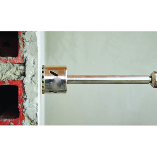 Serra copo diamantada 140 mm com haste de 6