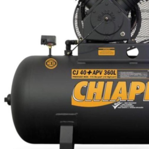 Compressor de ar 40 ps 360 litros 10 hp 175 lbs trifsico - CJ 40+ APV 360L
